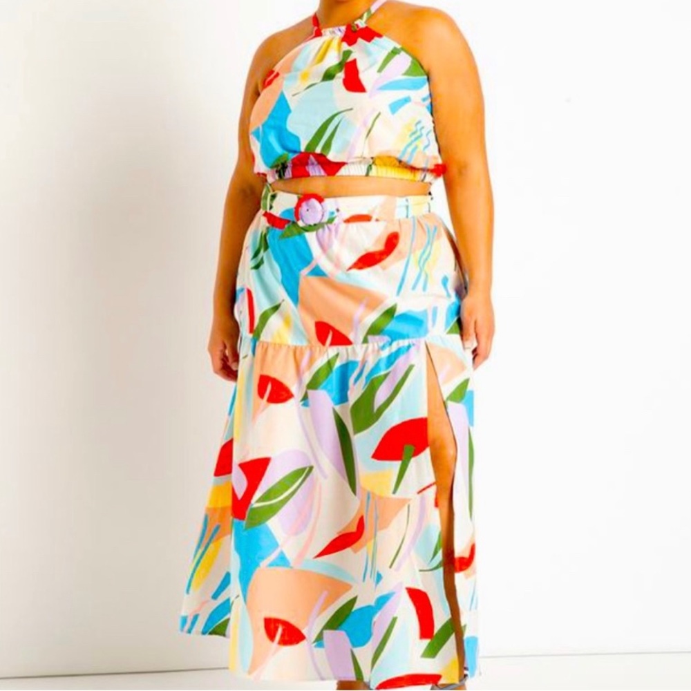 Elloquii 2 piece skirt set